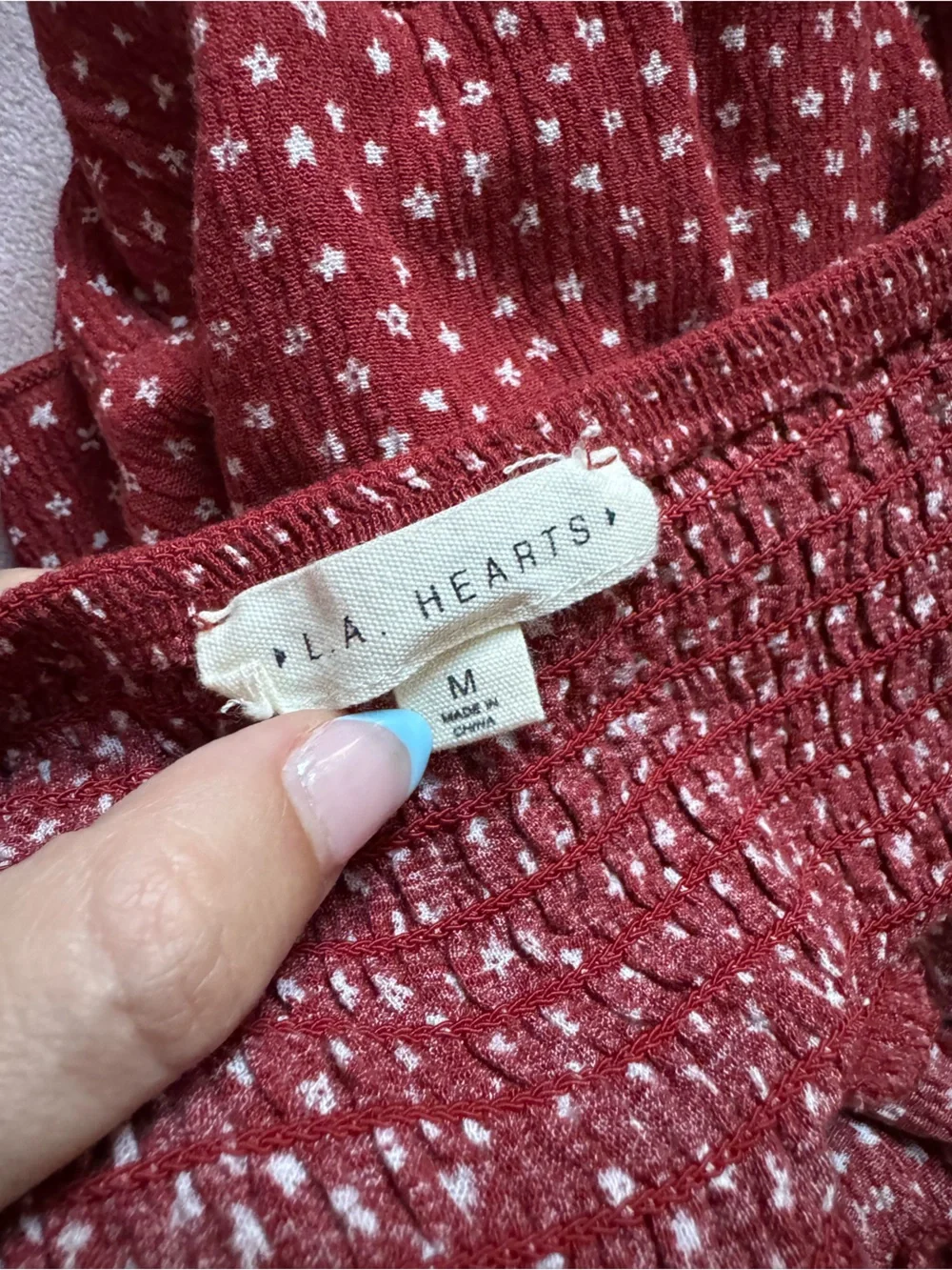 LA HEARTS Polka Dot Ruffle Skirt M - Picture 8 of 11
